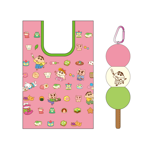 クレヨンしんちゃん ぬいぐるみエコバッグ もちもち和菓子でひとやすみ